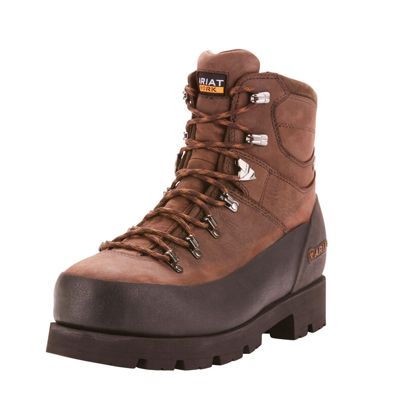 Botas De Trabajo Ariat Linesman Ridge 6 Gore-Tex Composite Toe Marrones Hombre - Chile 409-EYWFGL